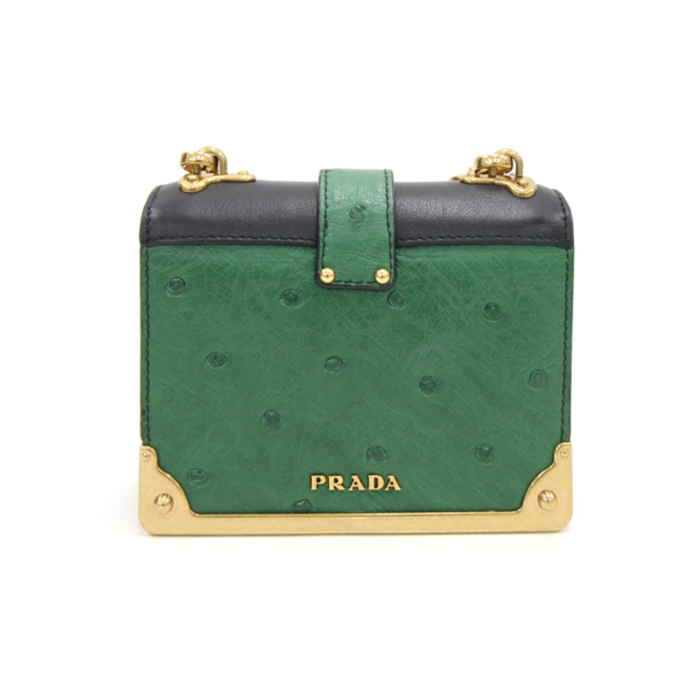 Prada Bag Cahier Green Leather
